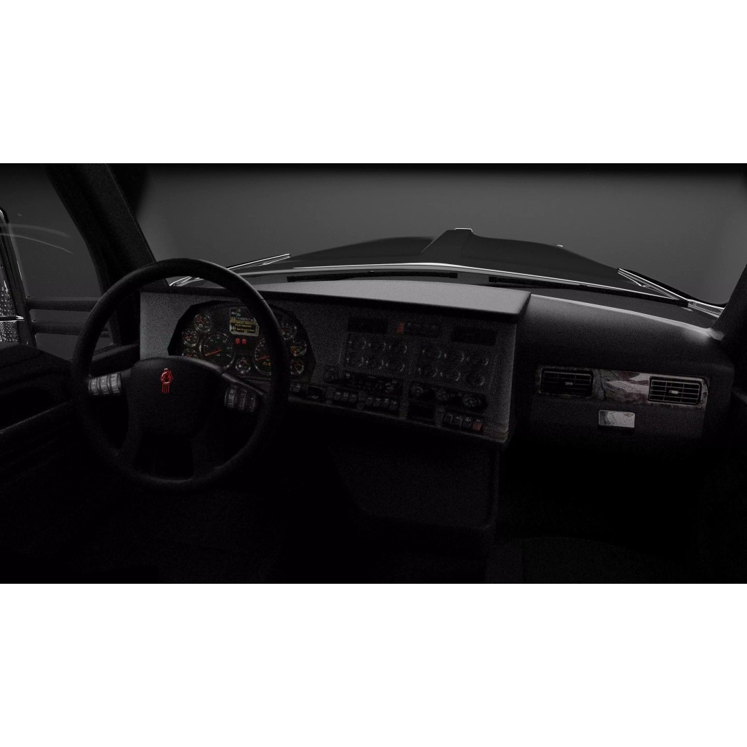 Kenworth 990 Truck 3D Model – High Poly Vehicle for Animation, FBX, OBJ - View 12