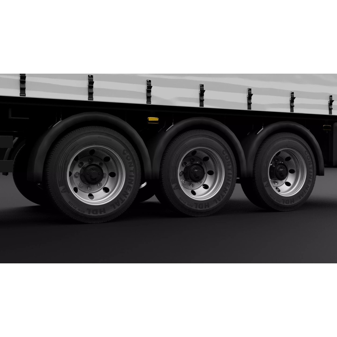 Kenworth 990 Truck 3D Model – High Poly Vehicle for Animation, FBX, OBJ - View 13