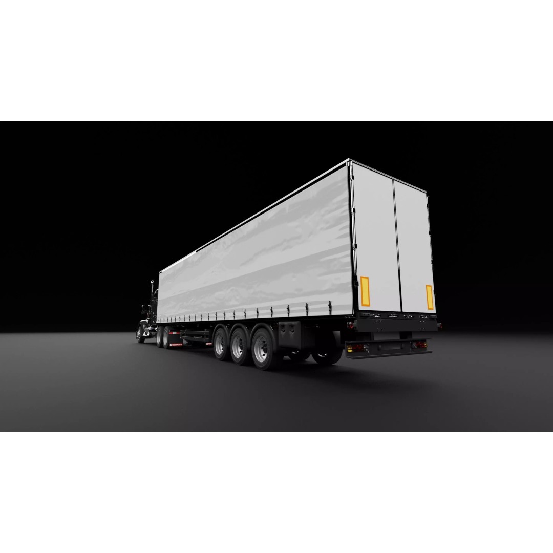 Kenworth 990 Truck 3D Model – High Poly Vehicle for Animation, FBX, OBJ - View 14