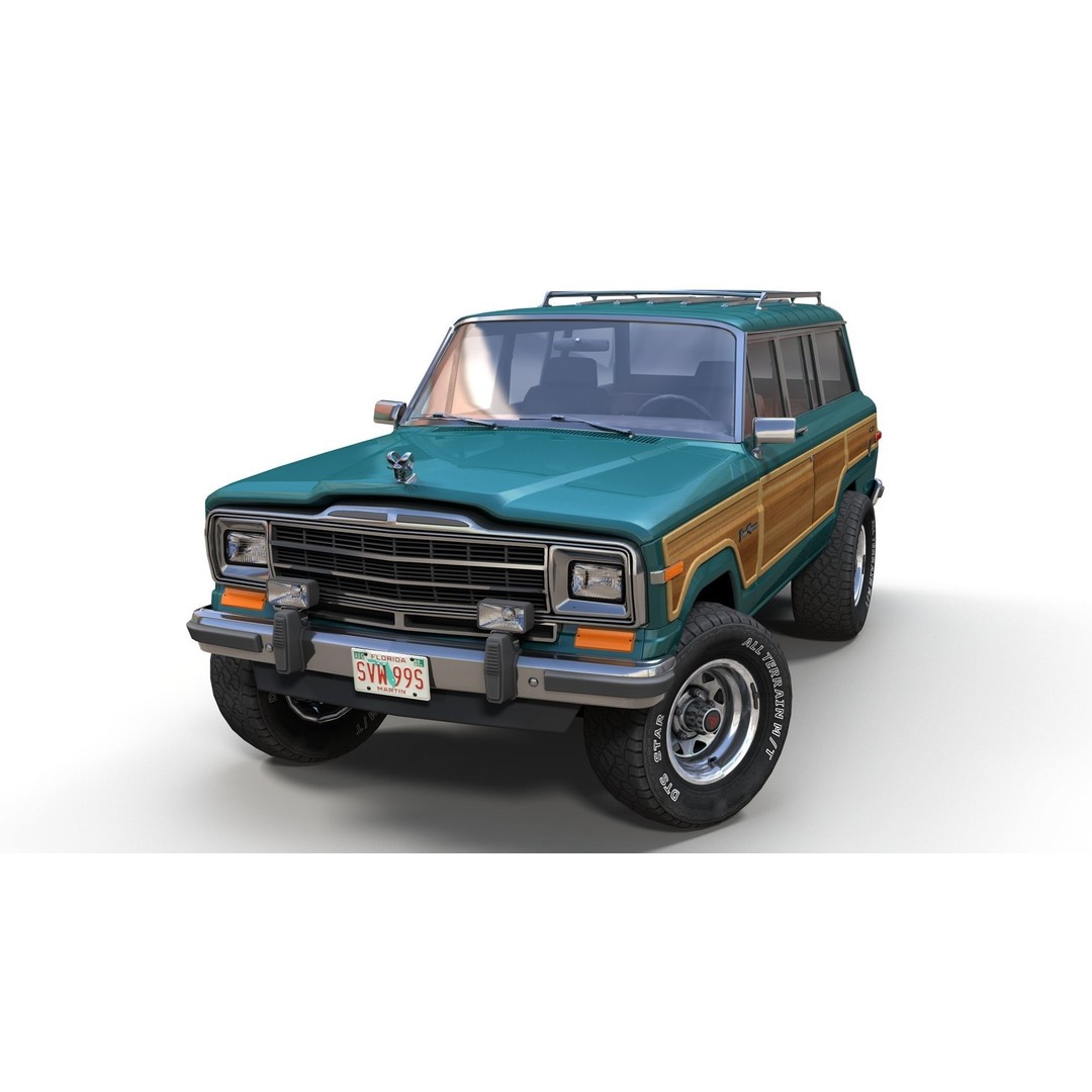Offroad Jeep Wagoneer 3D Model – Low Poly Game Ready Asset, FBX - View 10