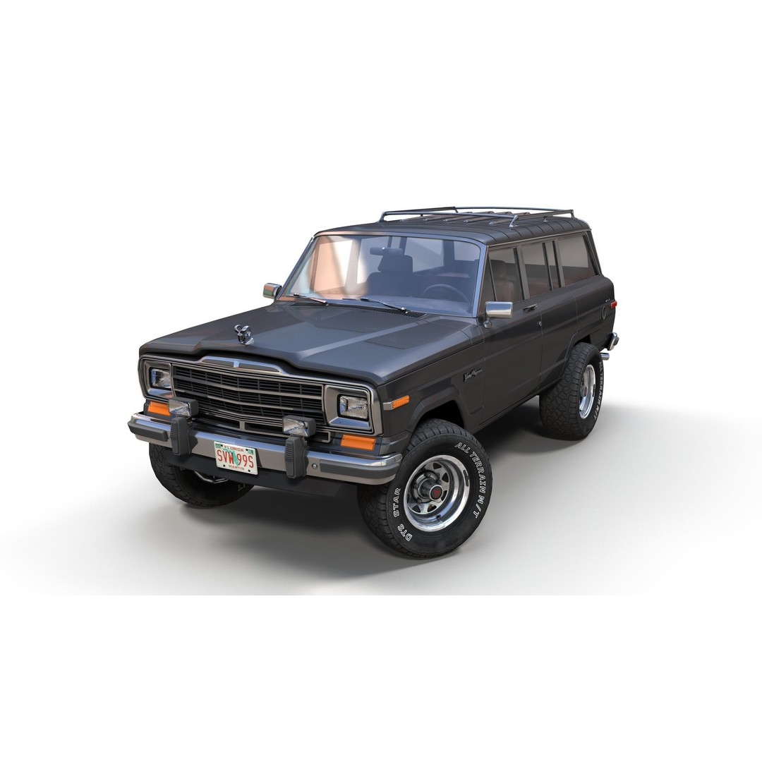 Offroad Jeep Wagoneer 3D Model – Low Poly Game Ready Asset, FBX - View 11
