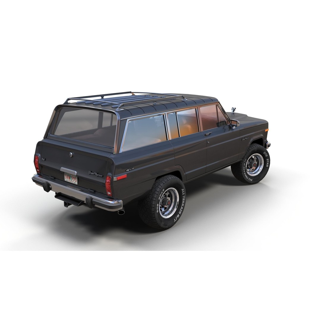 Offroad Jeep Wagoneer 3D Model – Low Poly Game Ready Asset, FBX - View 12