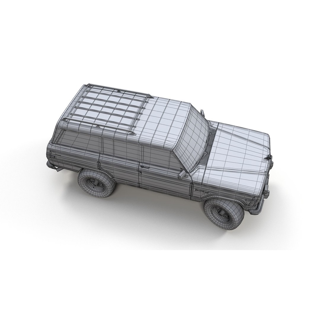 Offroad Jeep Wagoneer 3D Model – Low Poly Game Ready Asset, FBX - View 17