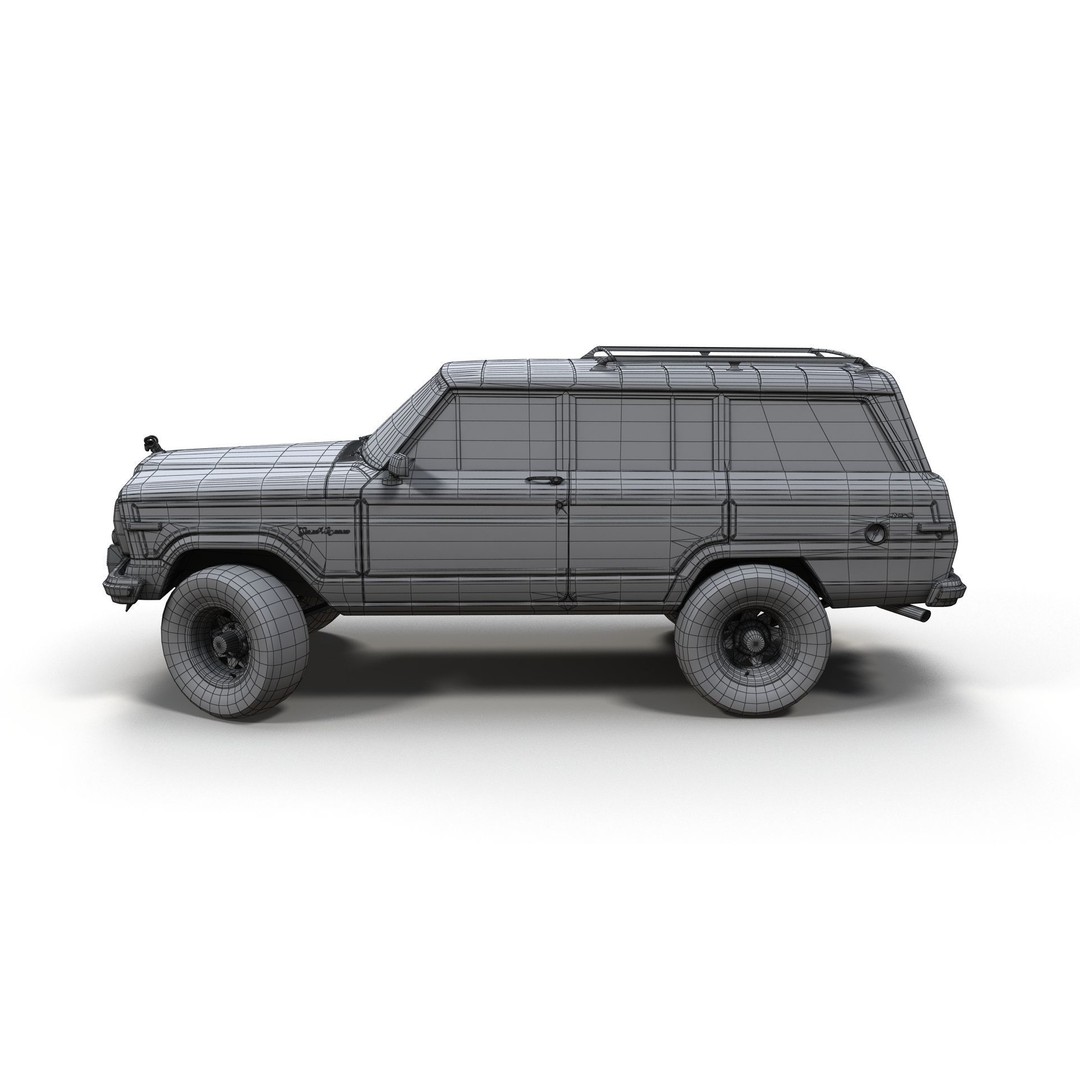 Offroad Jeep Wagoneer 3D Model – Low Poly Game Ready Asset, FBX - View 18