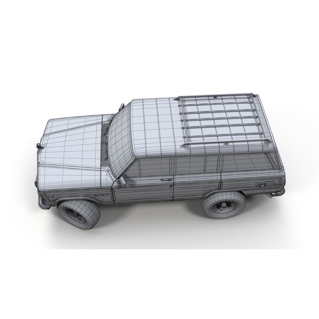 Offroad Jeep Wagoneer 3D Model – Low Poly Game Ready Asset, FBX - View 19