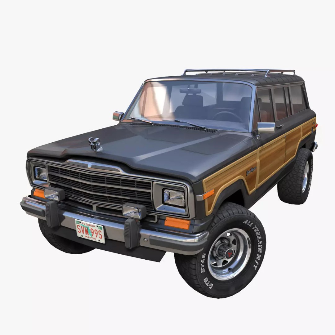 Offroad Jeep Wagoneer 3D Model – Low Poly Game Ready Asset, FBX - View 2