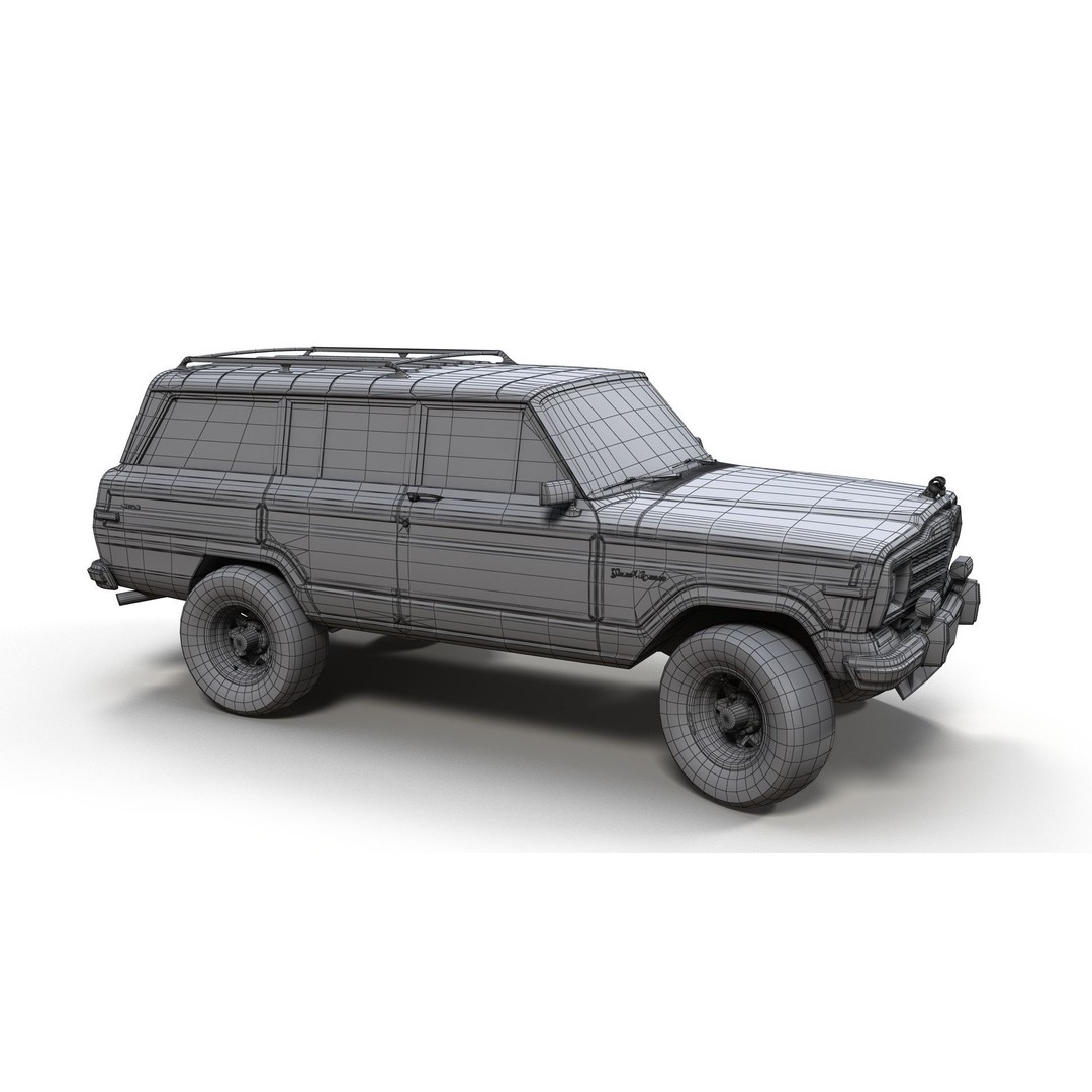 Offroad Jeep Wagoneer 3D Model – Low Poly Game Ready Asset, FBX - View 20