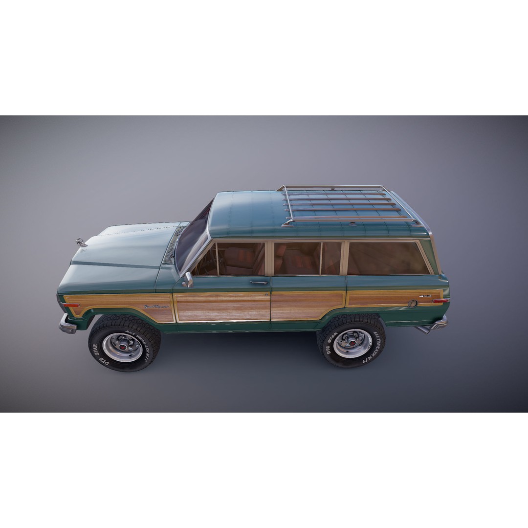 Offroad Jeep Wagoneer 3D Model – Low Poly Game Ready Asset, FBX - View 25