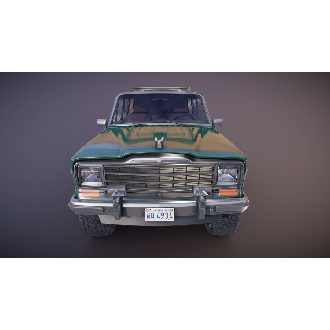 Offroad Jeep Wagoneer 3D Model – Low Poly Game Ready Asset, FBX - View 28