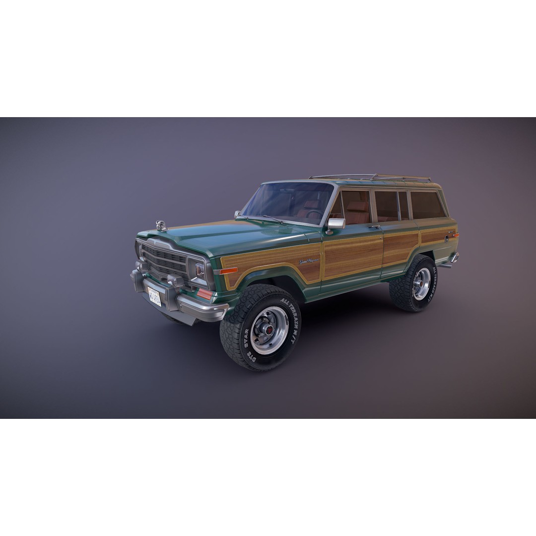Offroad Jeep Wagoneer 3D Model – Low Poly Game Ready Asset, FBX - View 30