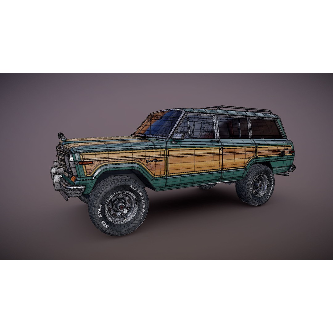Offroad Jeep Wagoneer 3D Model – Low Poly Game Ready Asset, FBX - View 32
