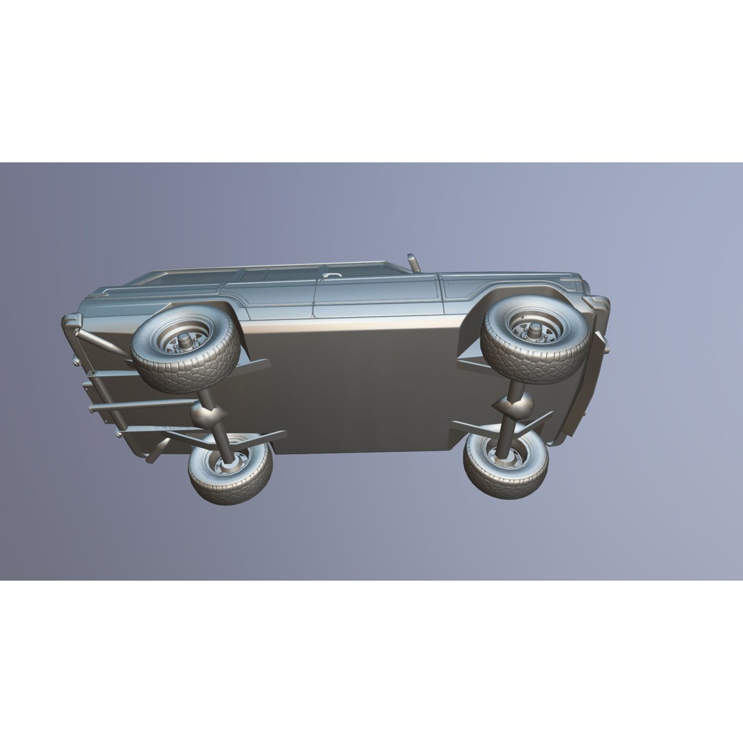 Offroad Jeep Wagoneer 3D Model – Low Poly Game Ready Asset, FBX - View 36
