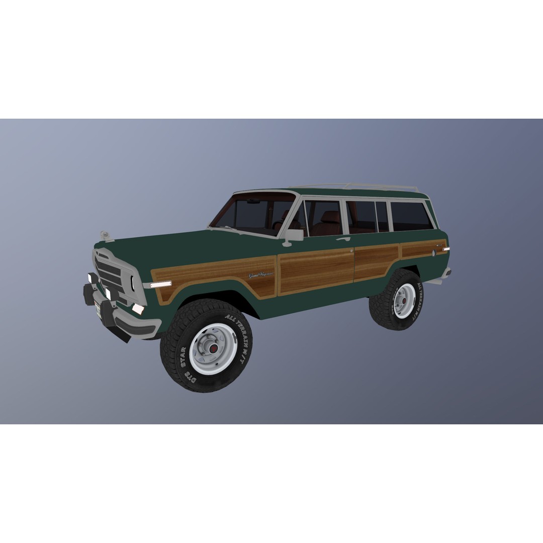 Offroad Jeep Wagoneer 3D Model – Low Poly Game Ready Asset, FBX - View 37