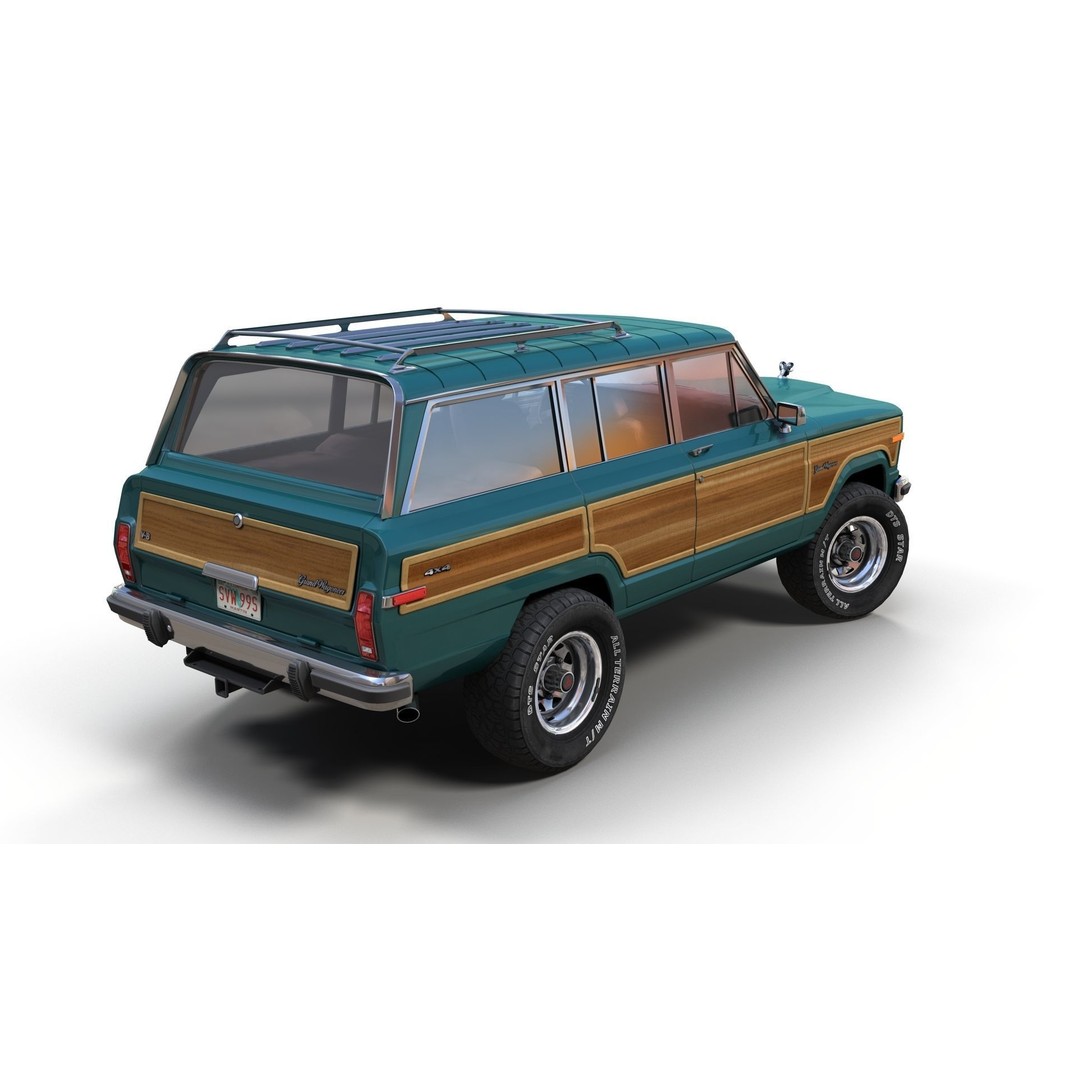 Offroad Jeep Wagoneer 3D Model – Low Poly Game Ready Asset, FBX - View 4