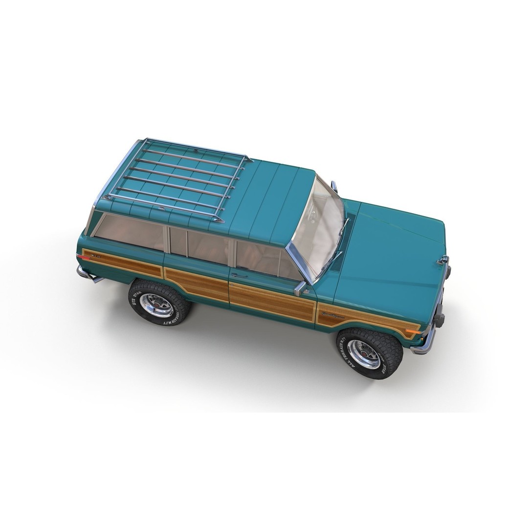 Offroad Jeep Wagoneer 3D Model – Low Poly Game Ready Asset, FBX - View 5
