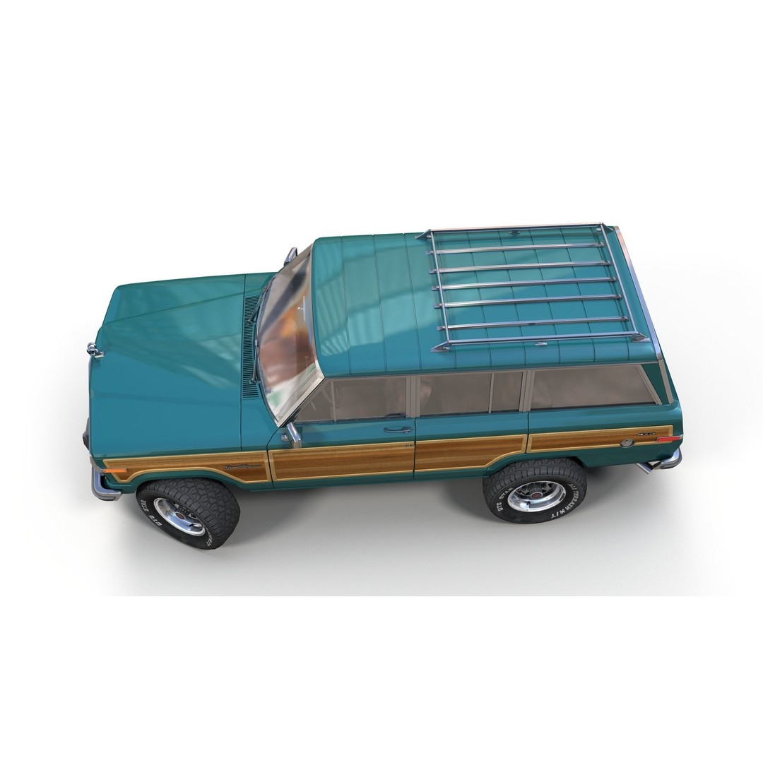 Offroad Jeep Wagoneer 3D Model – Low Poly Game Ready Asset, FBX - View 7