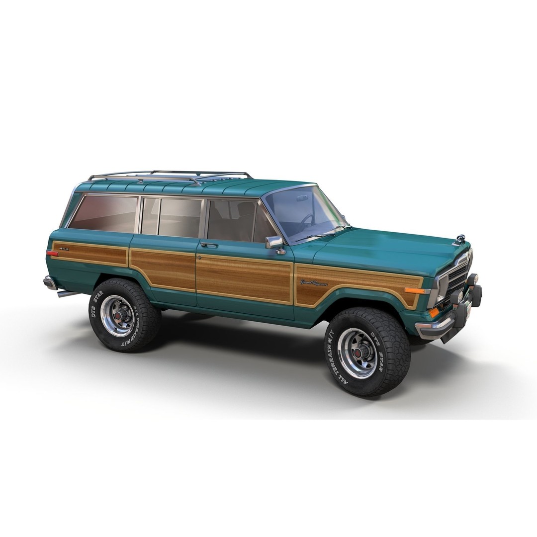 Offroad Jeep Wagoneer 3D Model – Low Poly Game Ready Asset, FBX - View 8
