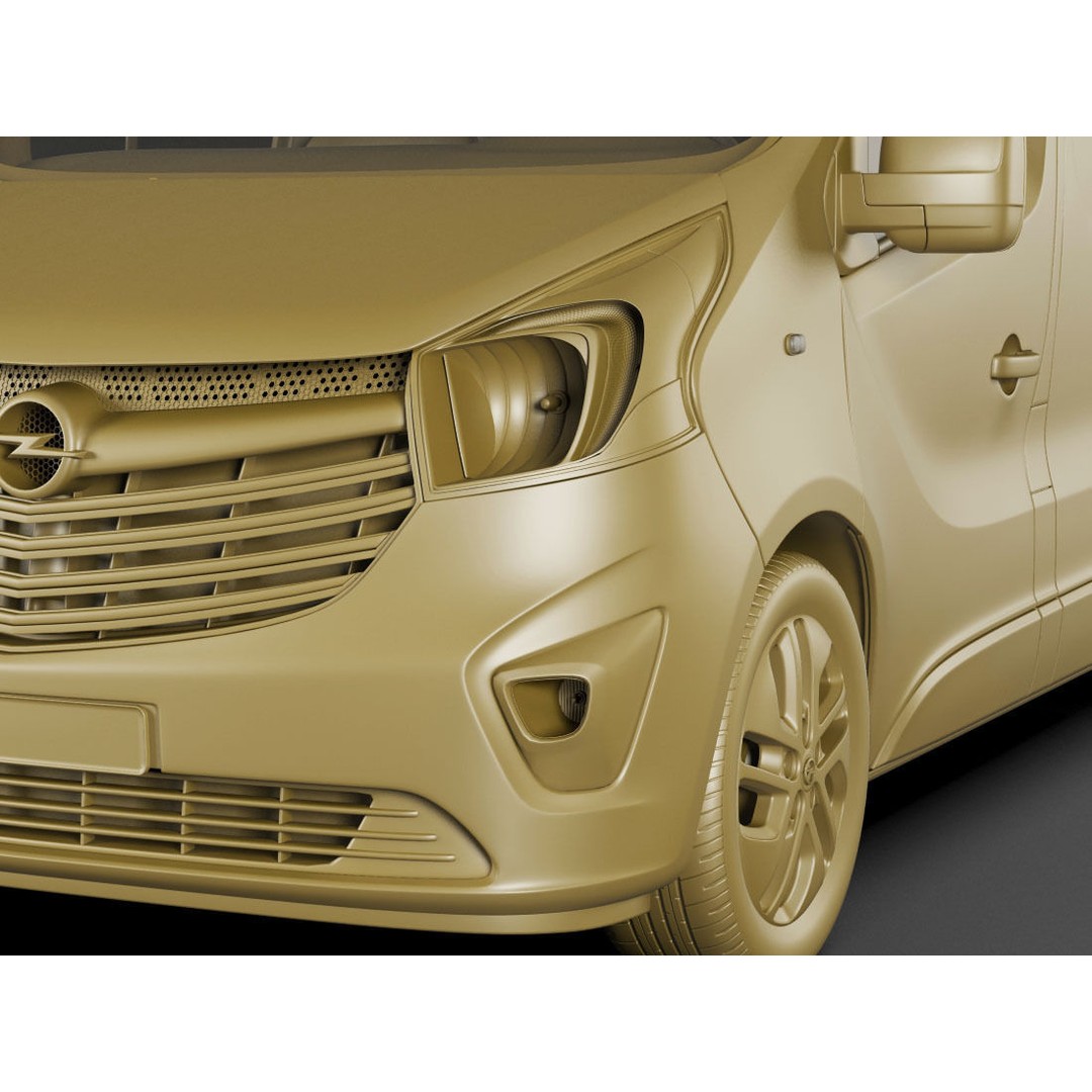 Opel Vauxhall Vivaro 2015 3D Model – Detailed SUV with PBR Textures, FBX - View 13