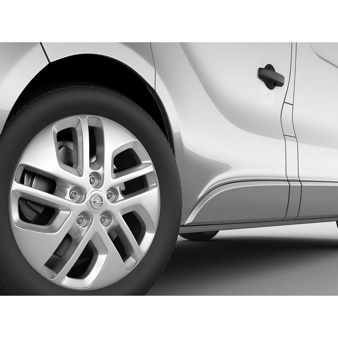 Opel Vauxhall Vivaro 2015 3D Model – Detailed SUV with PBR Textures, FBX - View 9