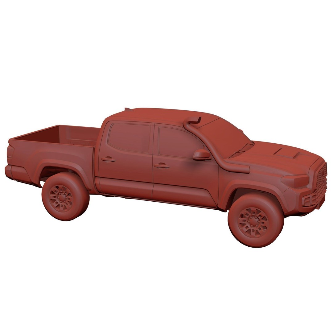 4x4 Pickup Truck 3D Model – Unbranded Visualization Asset, FBX, Blender - View 11