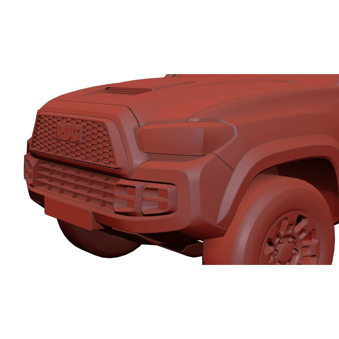 4x4 Pickup Truck 3D Model – Unbranded Visualization Asset, FBX, Blender - View 13