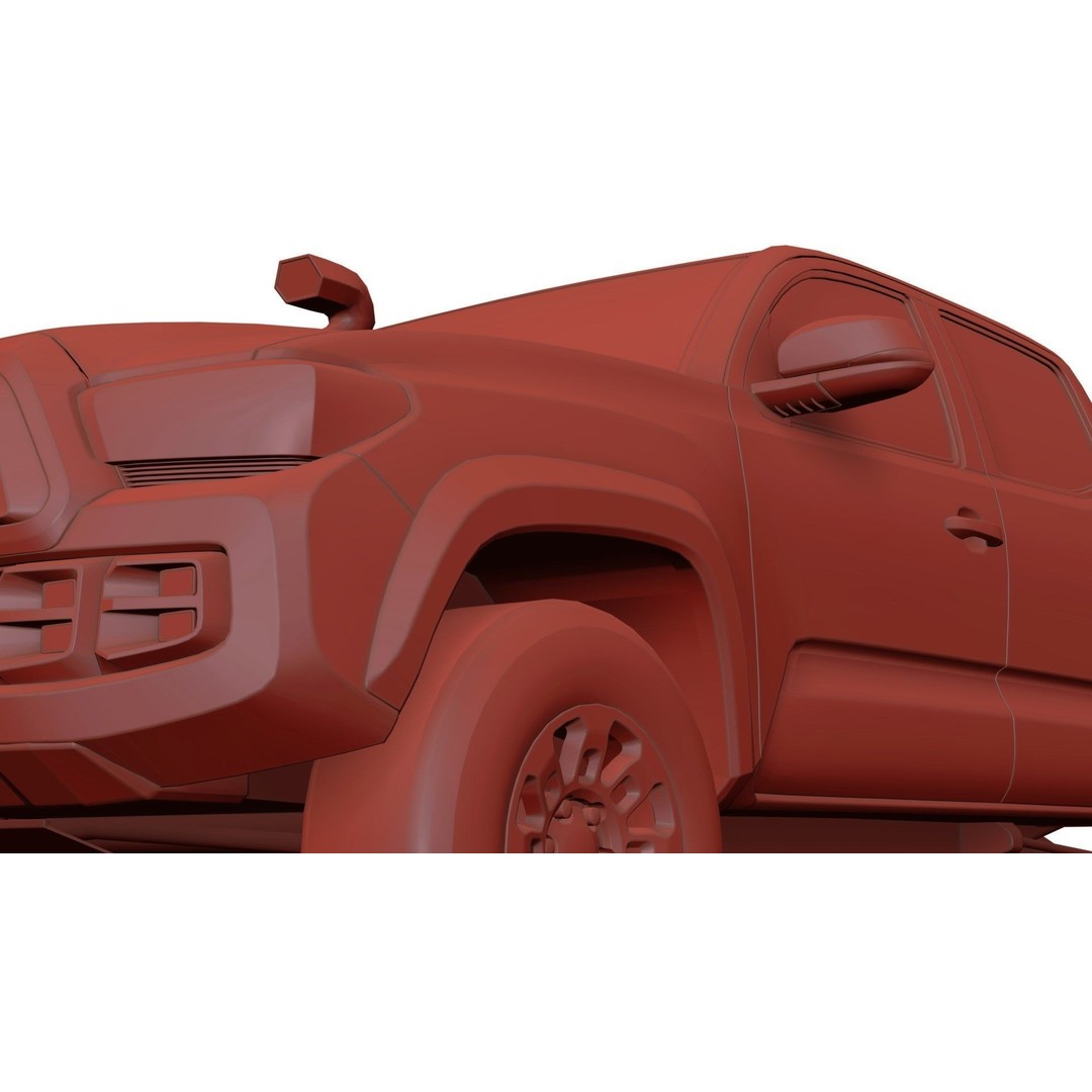 4x4 Pickup Truck 3D Model – Unbranded Visualization Asset, FBX, Blender - View 9