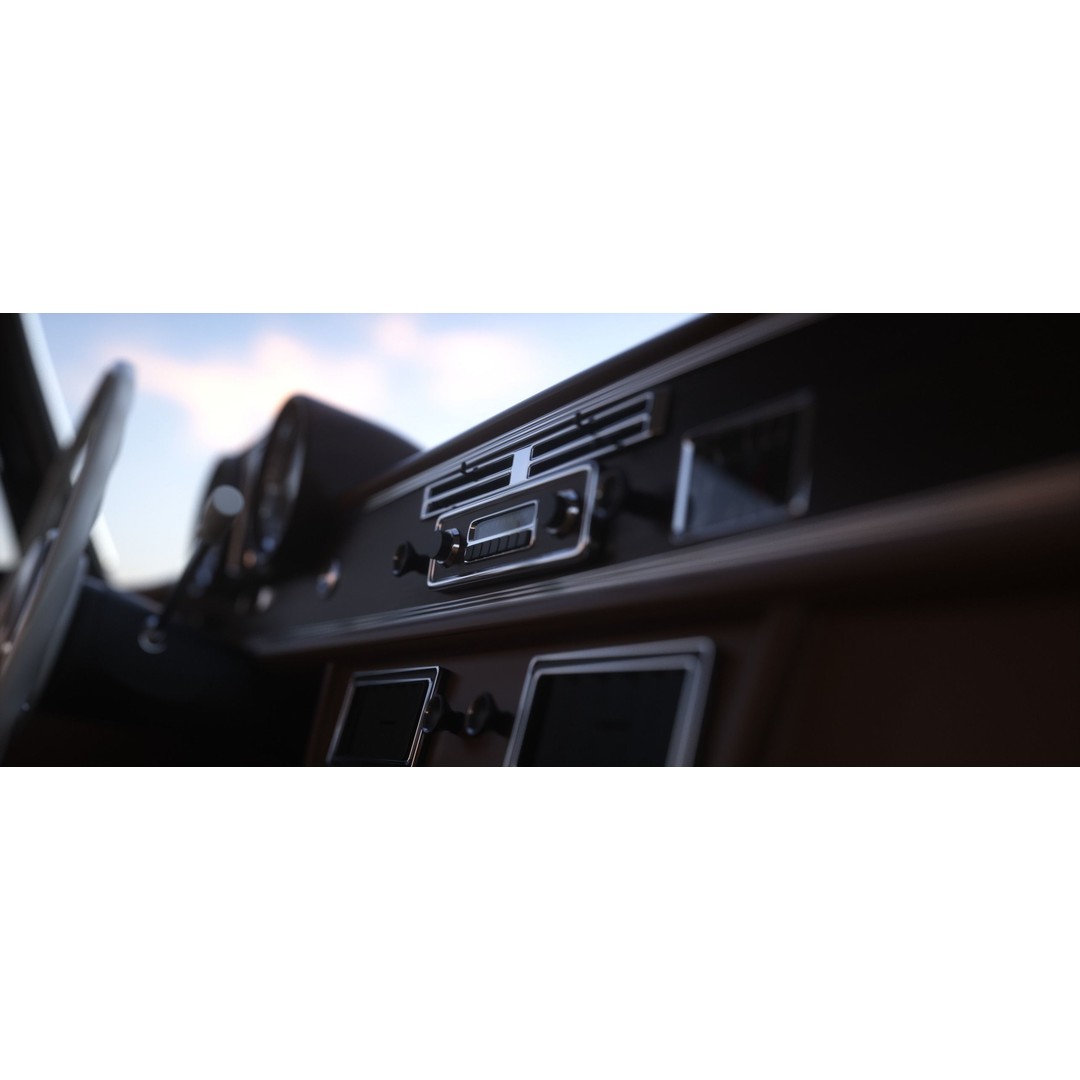 Mercedes-Benz 220SE 3D Model – Vintage Car, High Poly PBR Asset, FBX - View 6