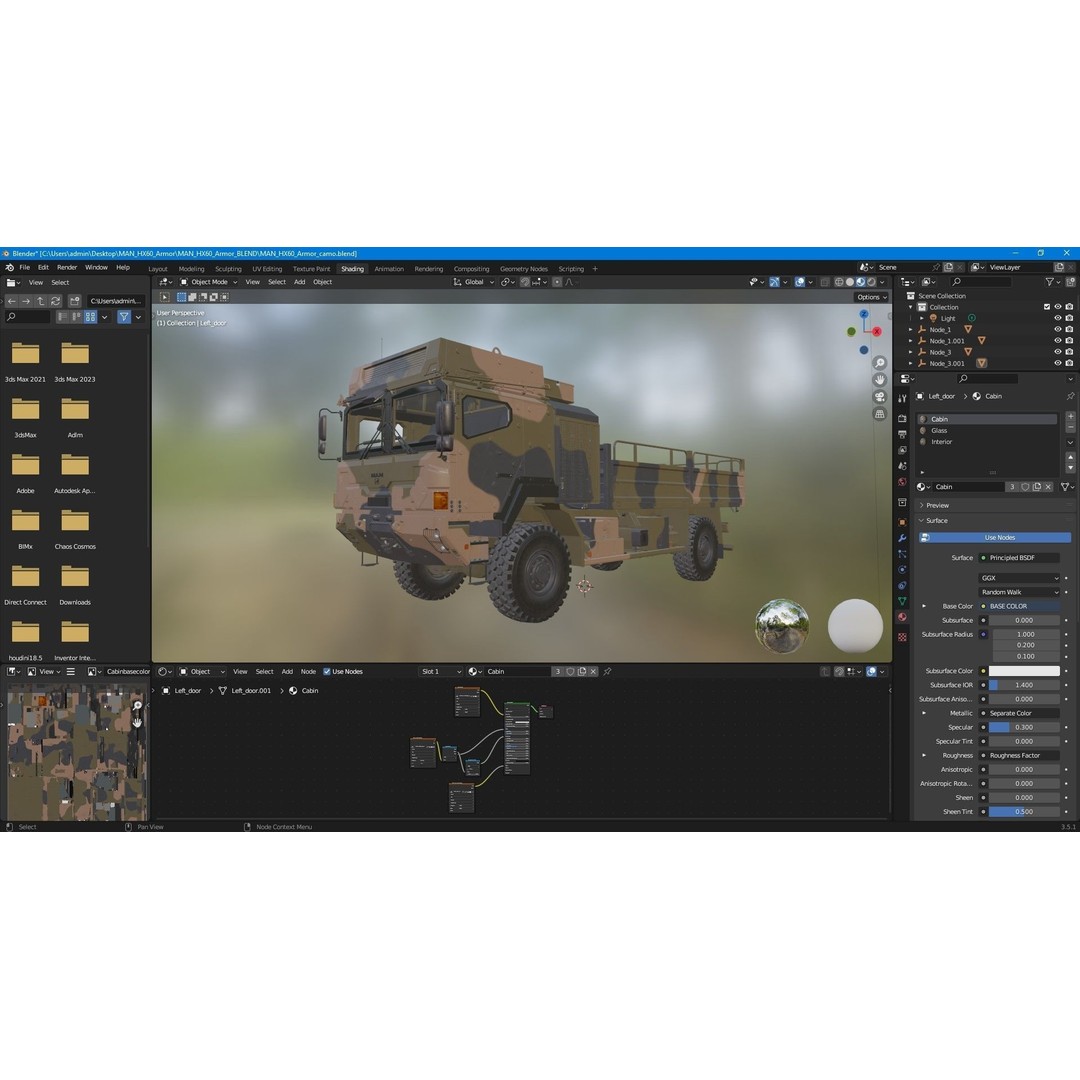 Military Truck MAN HX60 3D Model – High Poly Tactical Vehicle, FBX