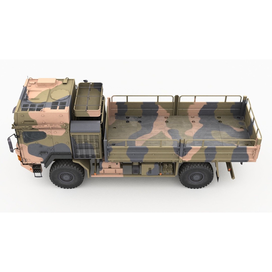 Military Truck MAN HX60 3D Model – High Poly Tactical Vehicle, FBX - View 12