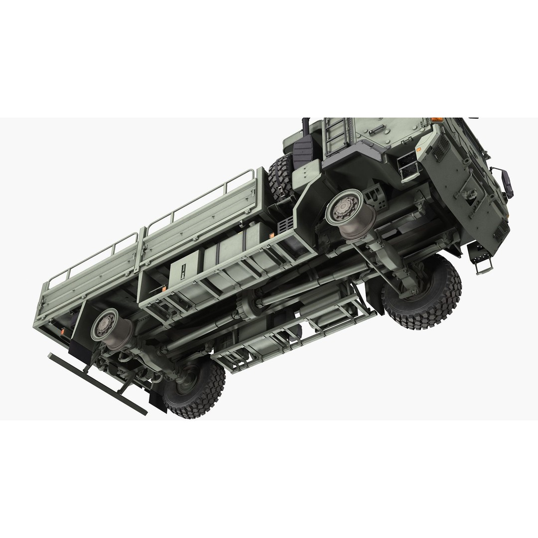 Military Truck MAN HX60 3D Model – High Poly Tactical Vehicle, FBX - View 16