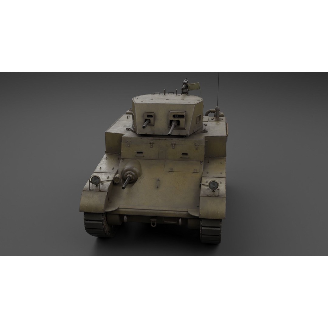 M1 Combat Car Light Tank 3D Model – Low Poly PBR Game Asset, FBX - View 18