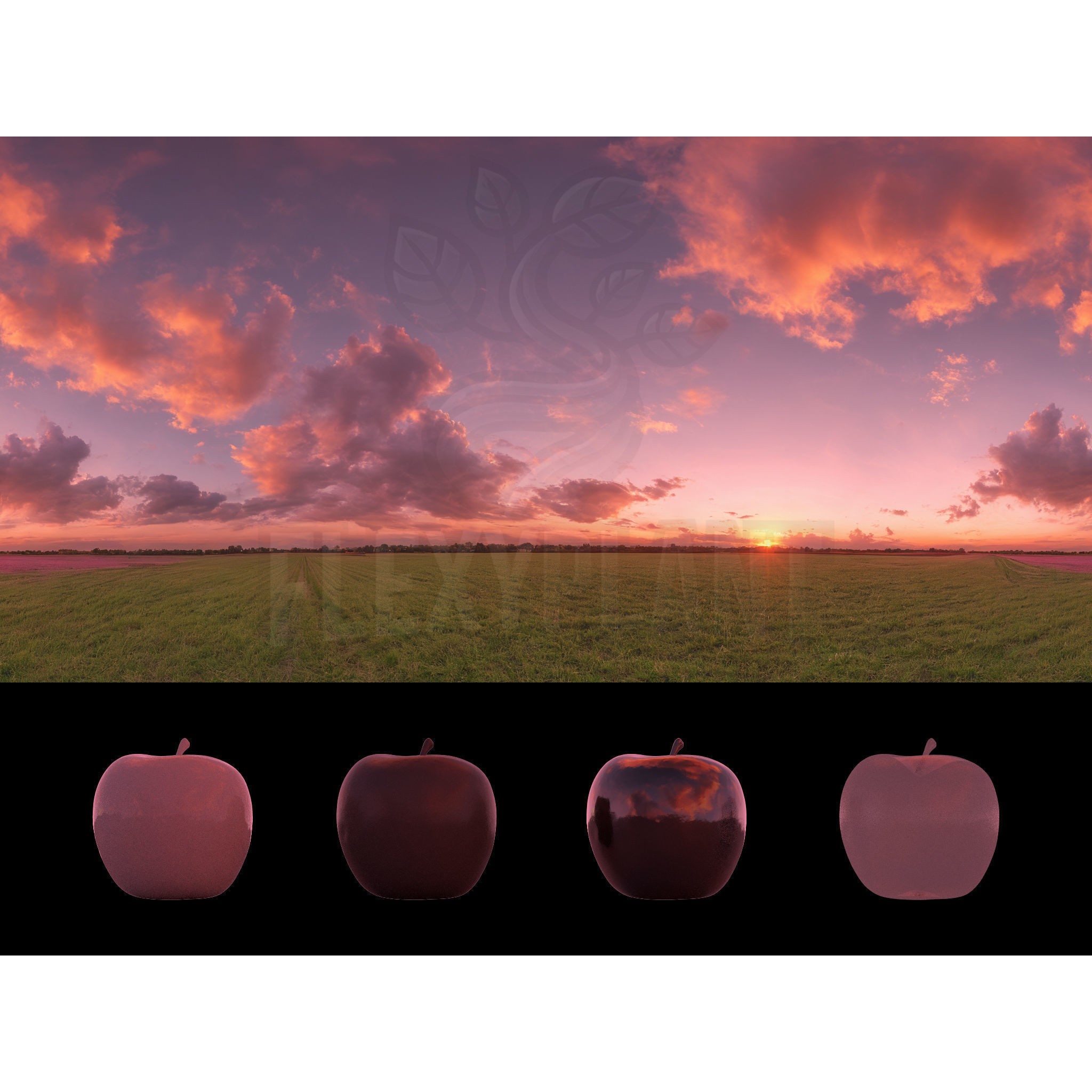 Realistic HDRI Sunset Pack - Low-Poly 3D Model