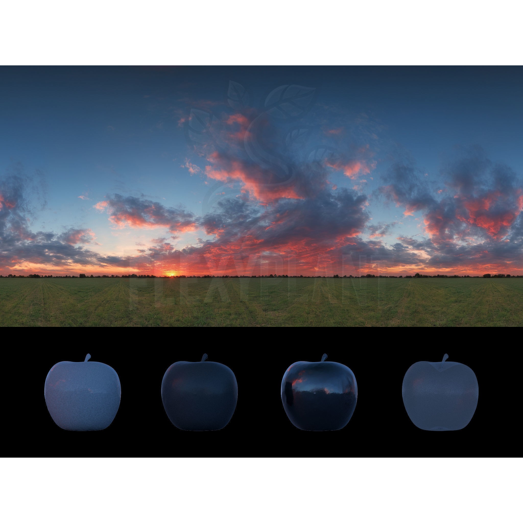 Realistic HDRI Sunset Pack - Low-Poly 3D Model - View 13