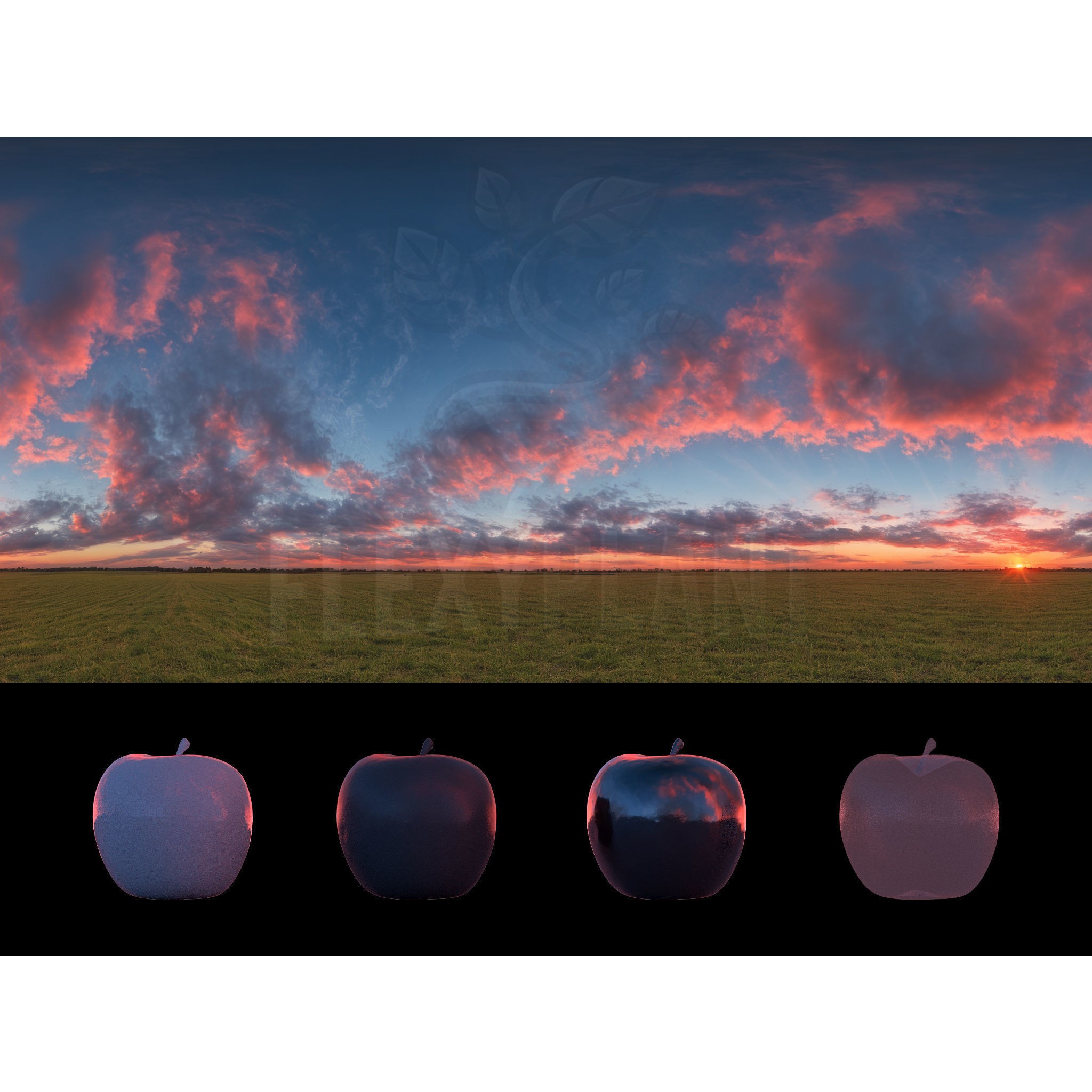Realistic HDRI Sunset Pack - Low-Poly 3D Model - View 16