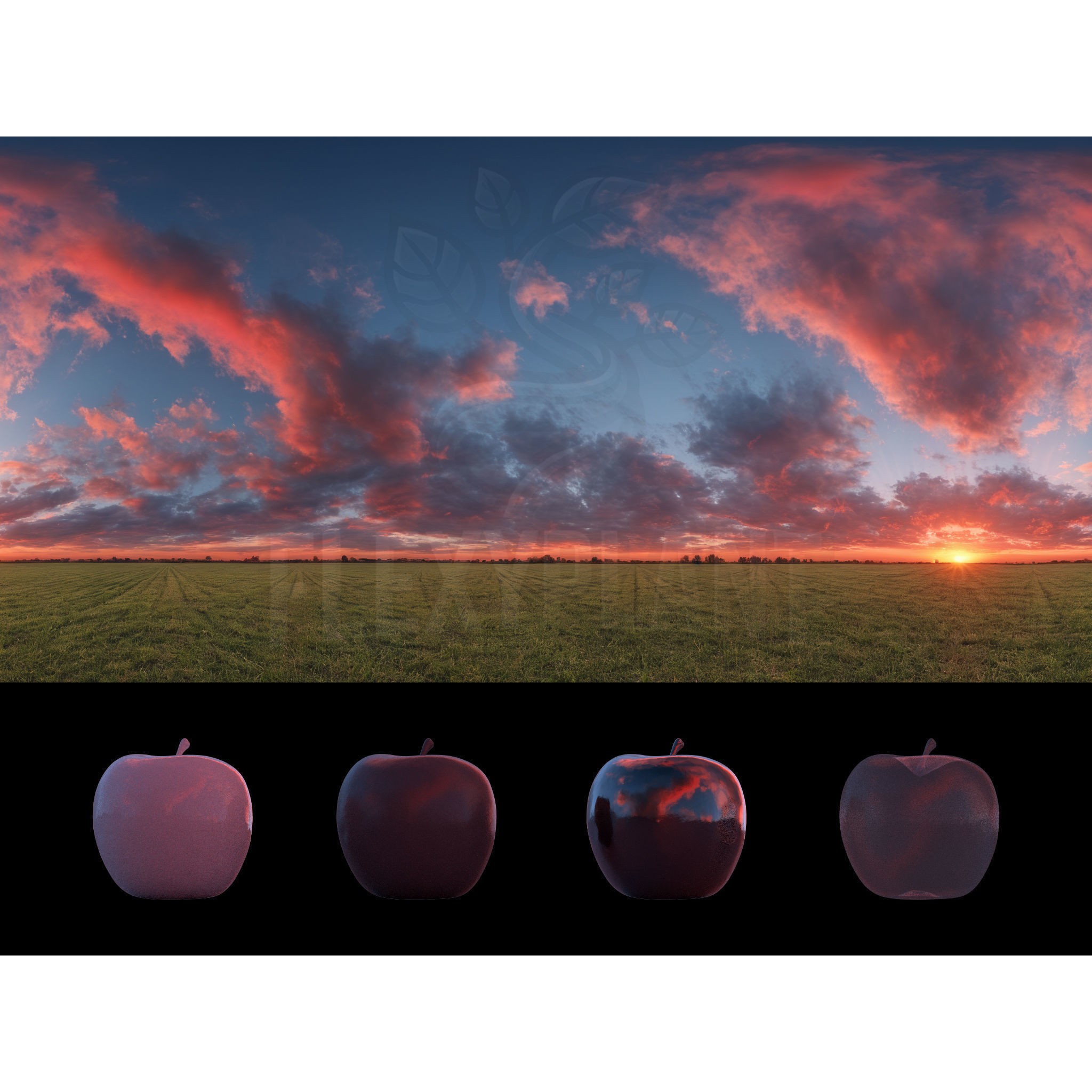 Realistic HDRI Sunset Pack - Low-Poly 3D Model - View 18