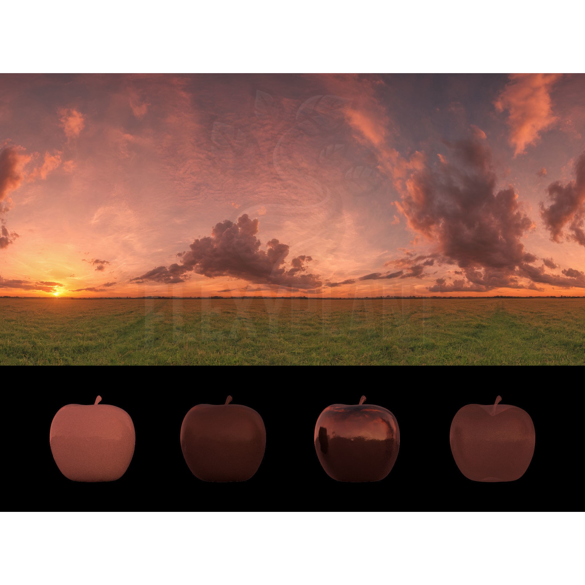 Realistic HDRI Sunset Pack - Low-Poly 3D Model - View 19
