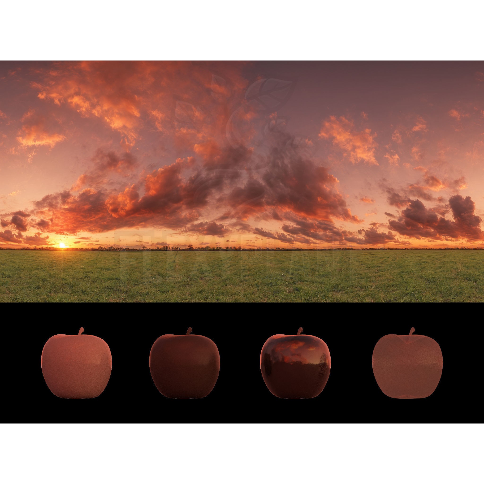 Realistic HDRI Sunset Pack - Low-Poly 3D Model - View 20