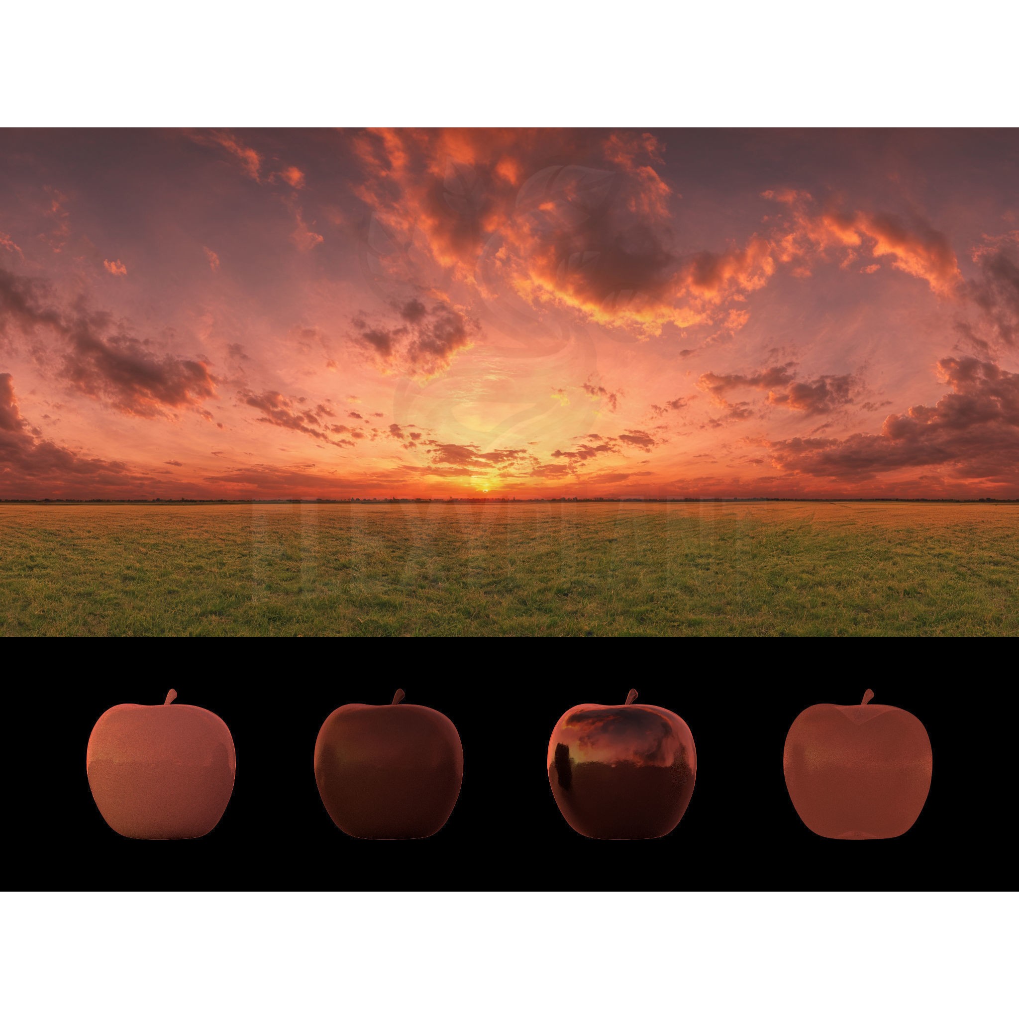 Realistic HDRI Sunset Pack - Low-Poly 3D Model - View 21