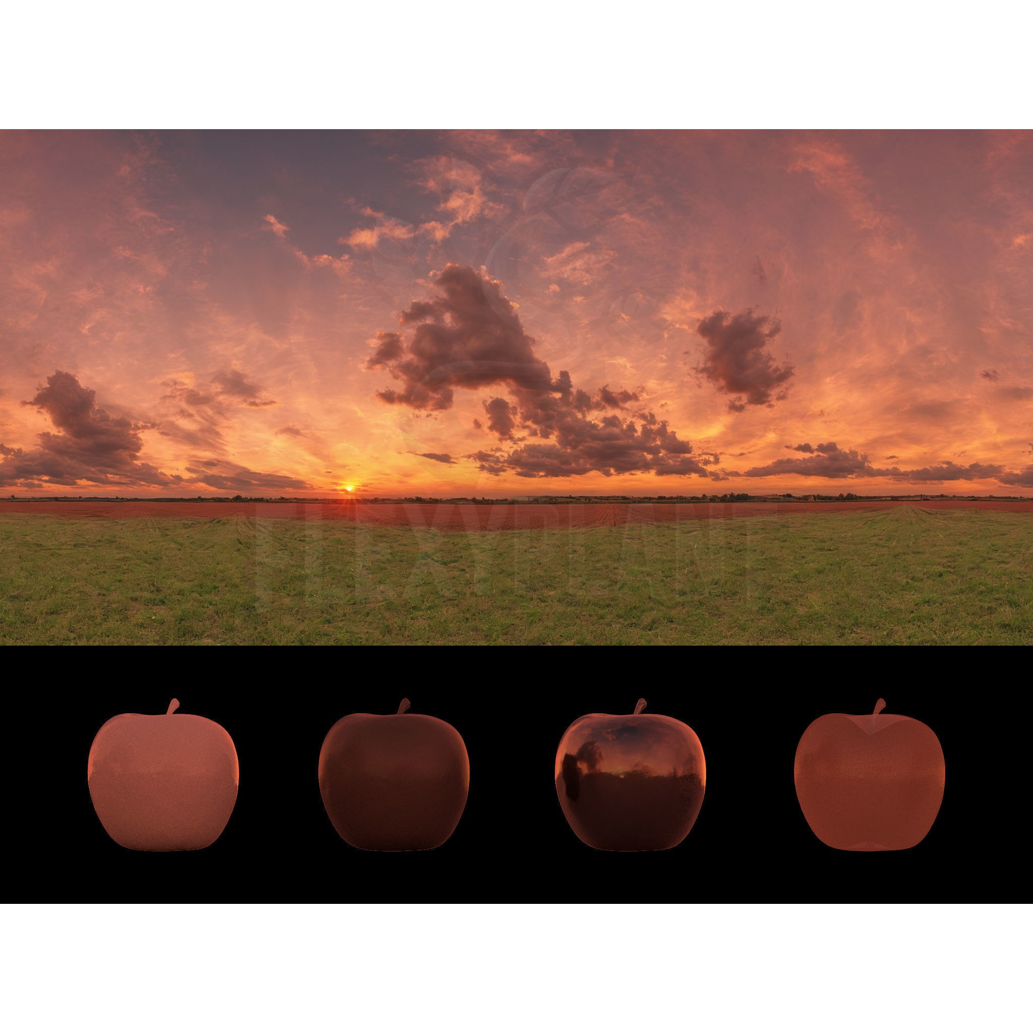 Realistic HDRI Sunset Pack - Low-Poly 3D Model - View 22