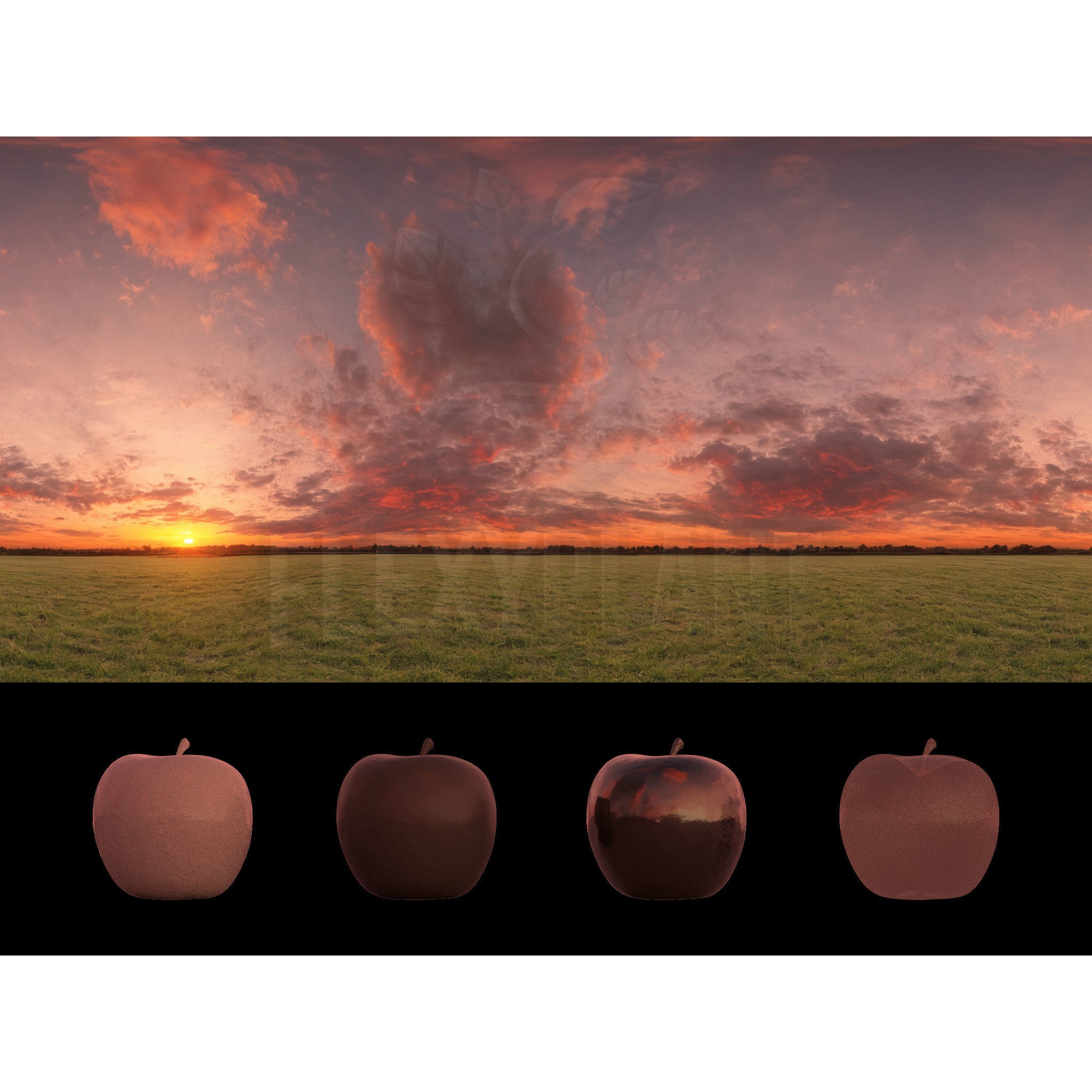 Realistic HDRI Sunset Pack - Low-Poly 3D Model - View 23