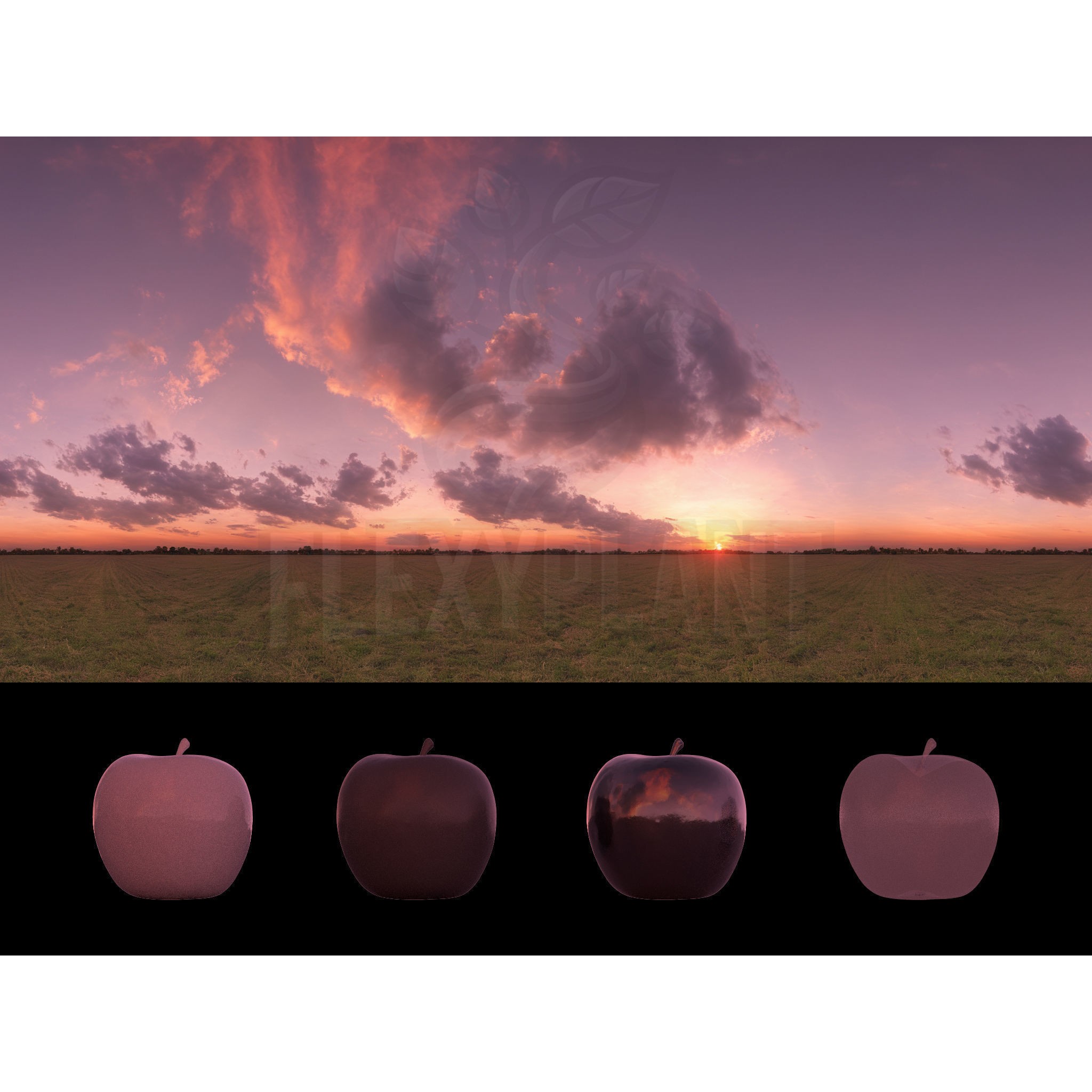 Realistic HDRI Sunset Pack - Low-Poly 3D Model - View 25