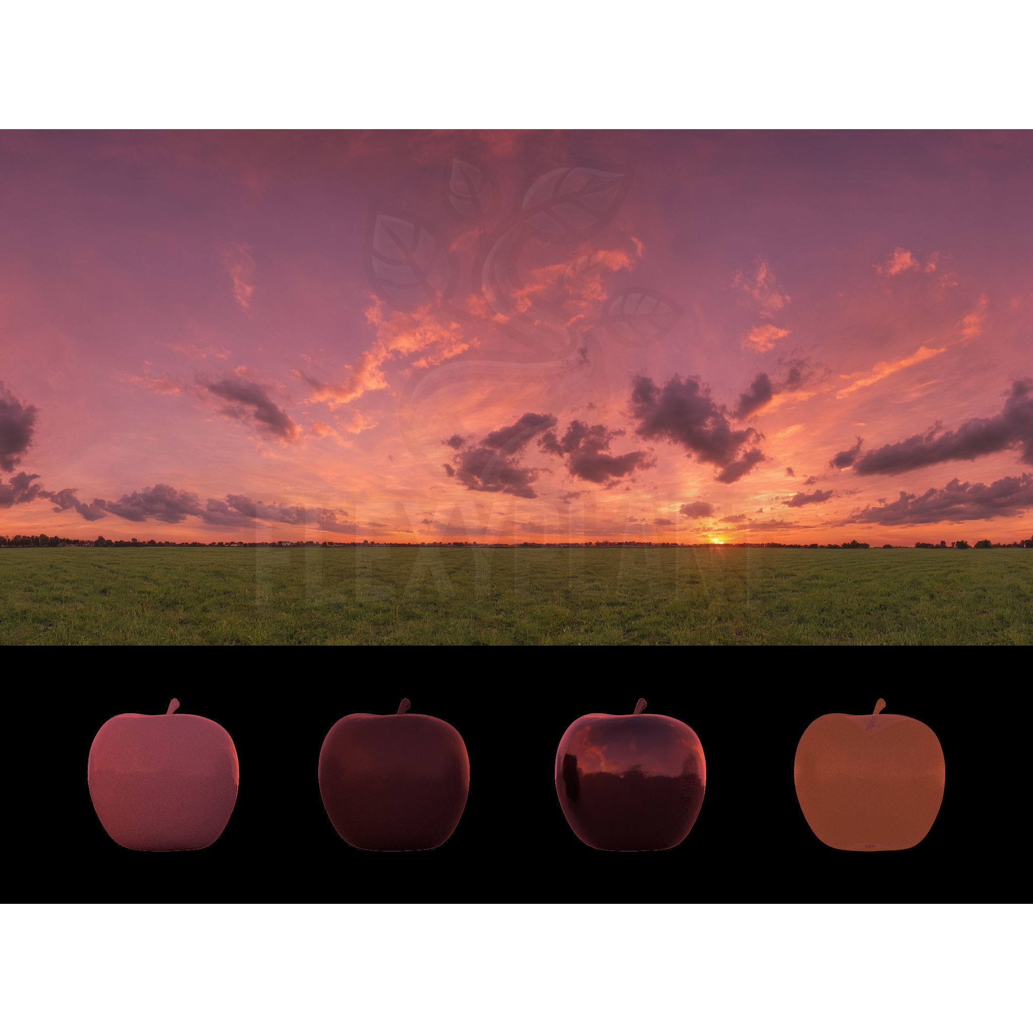 Realistic HDRI Sunset Pack - Low-Poly 3D Model - View 26