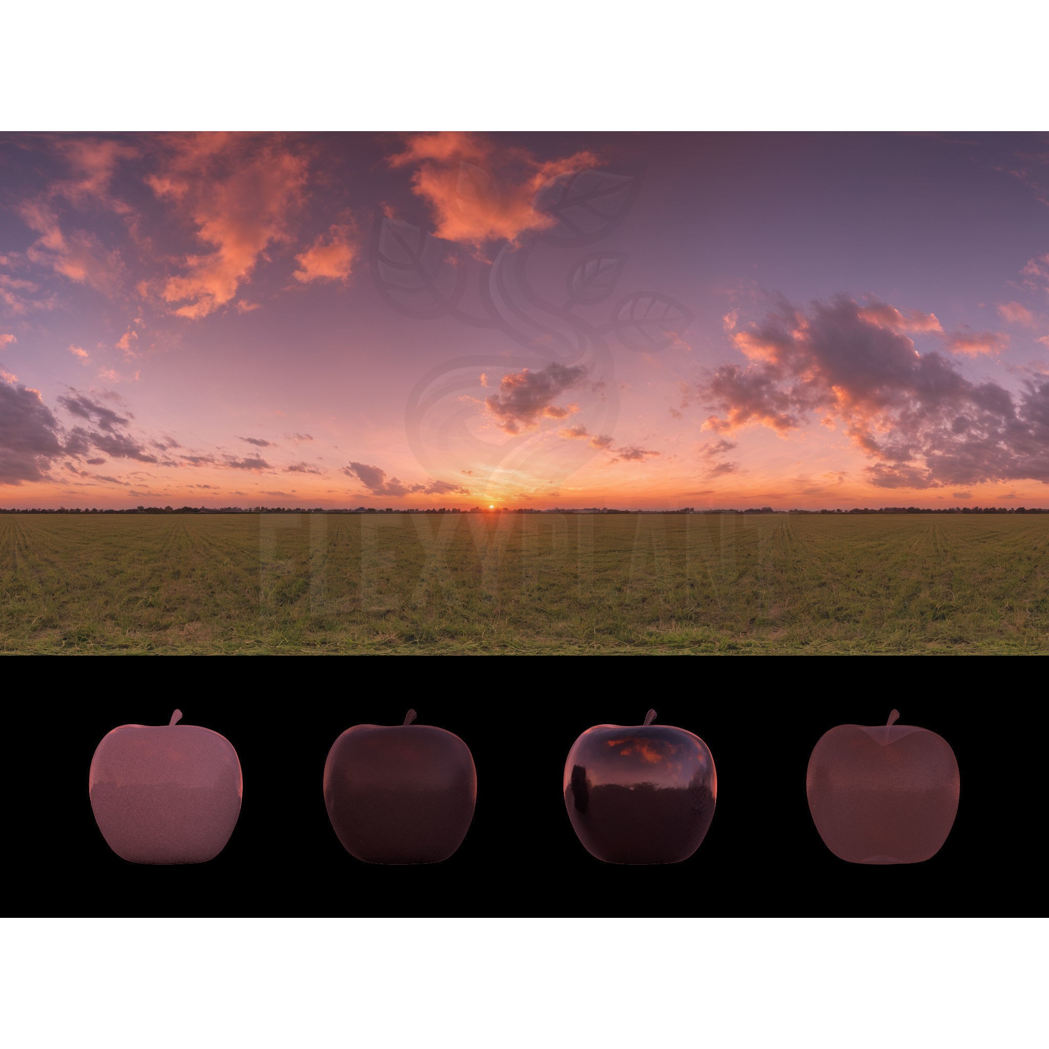 Realistic HDRI Sunset Pack - Low-Poly 3D Model - View 27