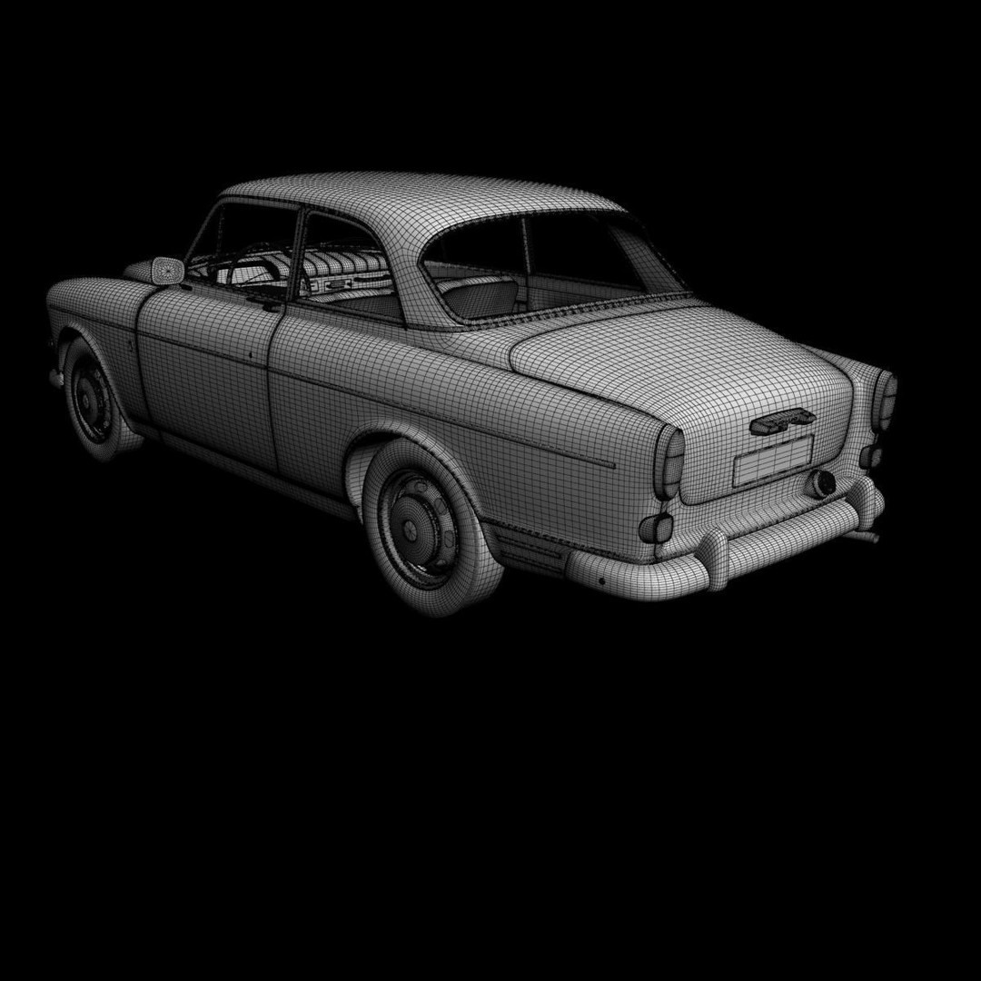 Volvo Amazon 121 Coupe 3D Model – High Poly Classic Car, FBX & OBJ