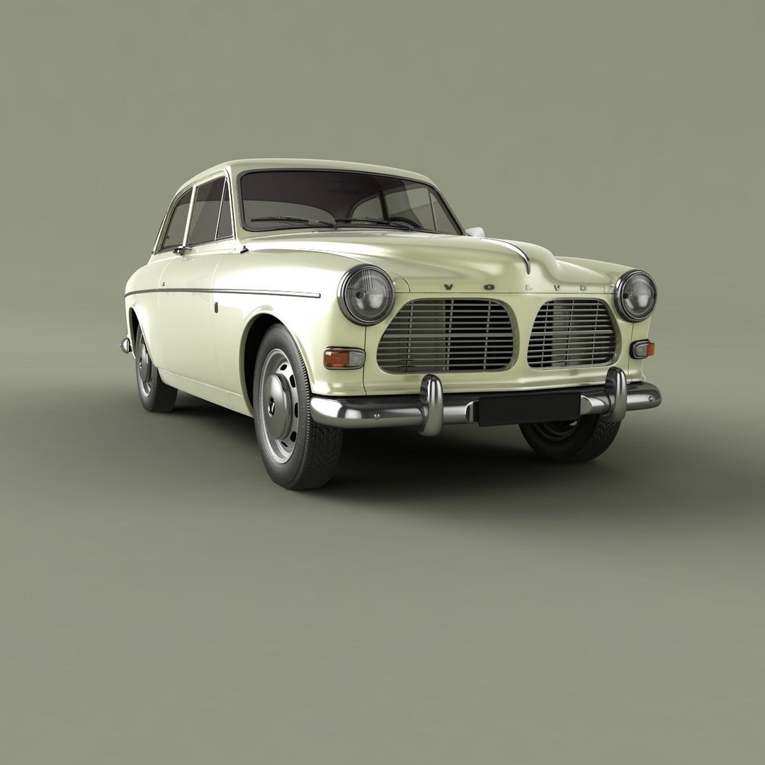 Volvo Amazon 121 Coupe 3D Model – High Poly Classic Car, FBX & OBJ - View 11