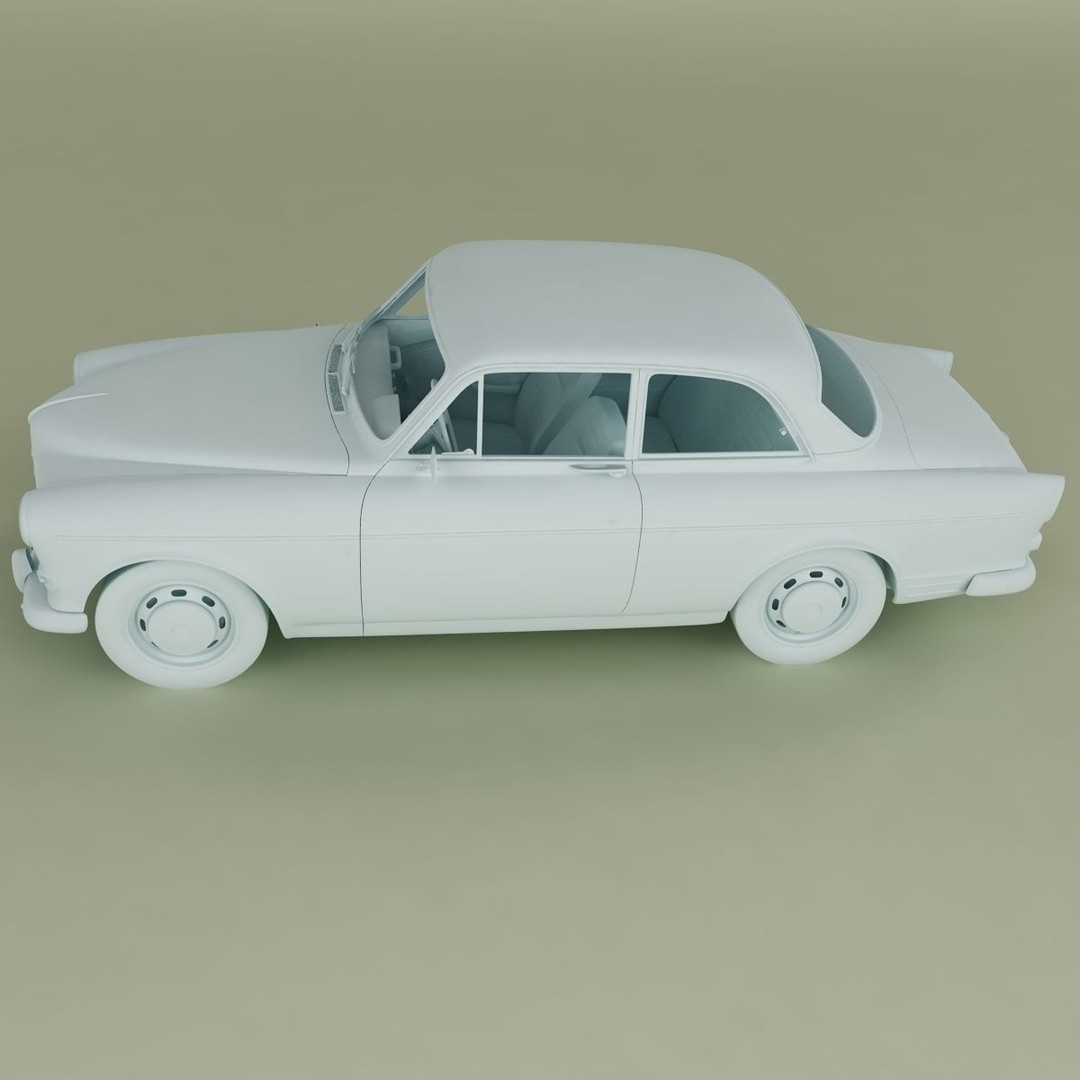 Volvo Amazon 121 Coupe 3D Model – High Poly Classic Car, FBX & OBJ - View 13
