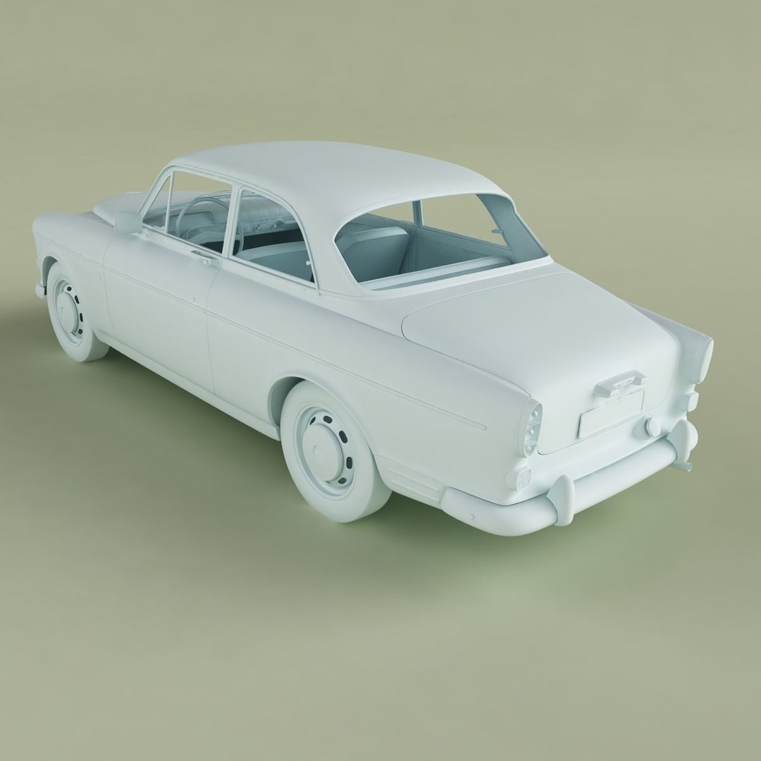Volvo Amazon 121 Coupe 3D Model – High Poly Classic Car, FBX & OBJ - View 14