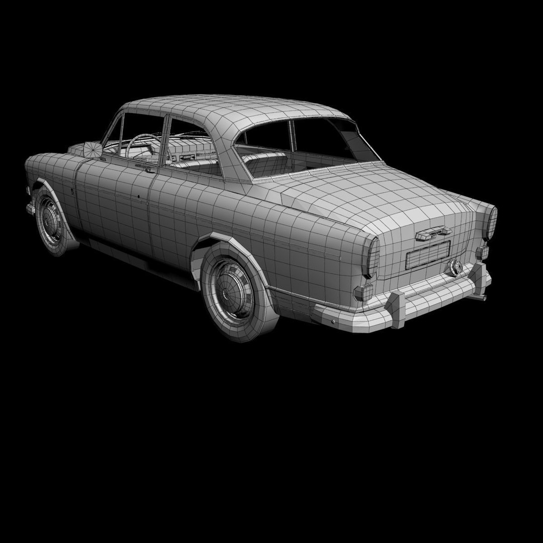 Volvo Amazon 121 Coupe 3D Model – High Poly Classic Car, FBX & OBJ - View 17