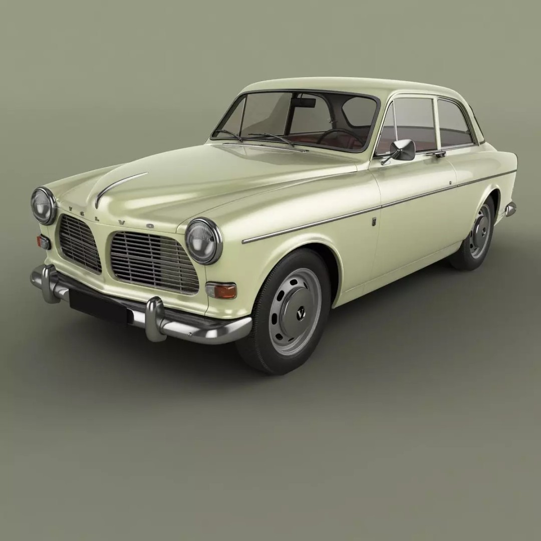 Volvo Amazon 121 Coupe 3D Model – High Poly Classic Car, FBX & OBJ - View 2