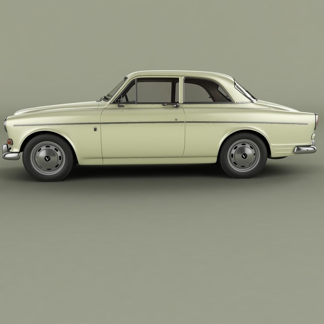 Volvo Amazon 121 Coupe 3D Model – High Poly Classic Car, FBX & OBJ - View 3